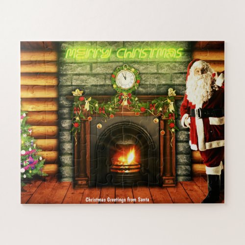 Christmas Greetings from Santa Claus Jigsaw Puzzle