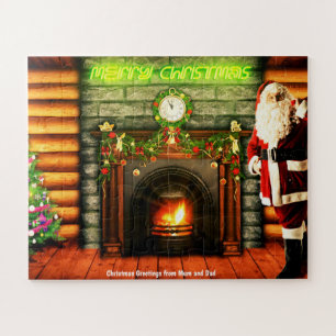 Christmas Greetings from Santa Claus Jigsaw Puzzle