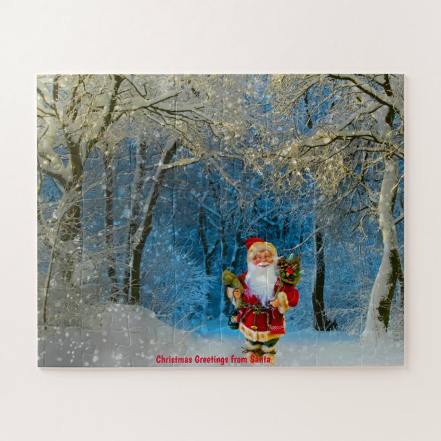 Christmas Greetings from Santa Jigsaw Puzzle (Horizontal)