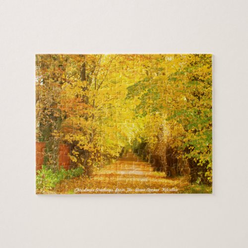 Christmas Greetings from Th Green Avenue Kilcullen Jigsaw Puzzle