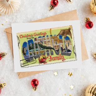 Christmas Greetings from the Griswold Family Postcard