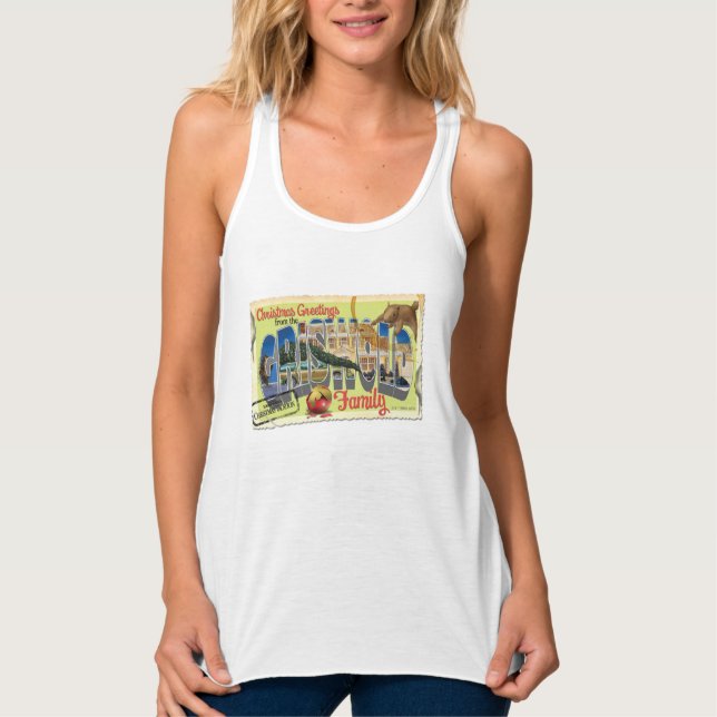 Christmas Greetings from the Griswold Family Tank Top (Front)