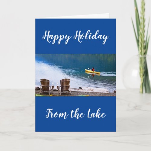 CHRISTMAS GREETINGS FROM THE LAKE CARD