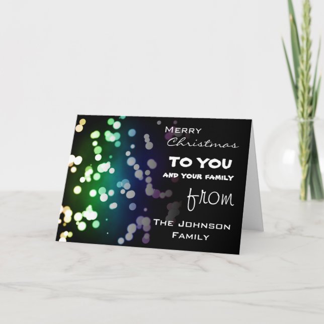 Christmas Greetings Holiday Card (Front)