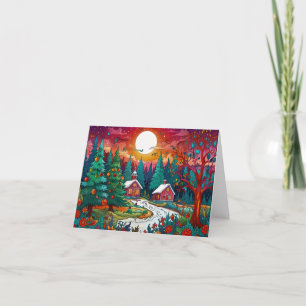 CHRISTMAS GREETINGS HOLIDAY CARD