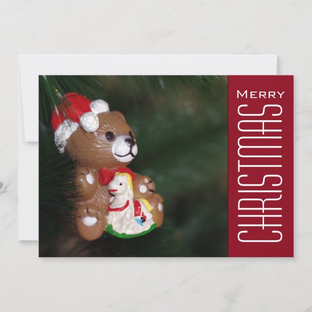 Christmas Greetings Holiday Card (Front)