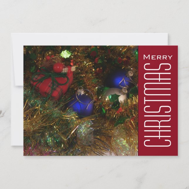 Christmas Greetings Holiday Card (Front)