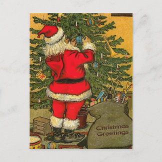 Christmas Greetings Holiday Postcard