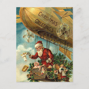 Christmas Greetings Holiday Postcard