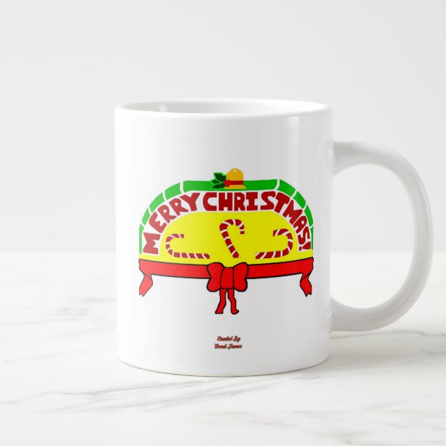 Christmas Greetings Jumbo Mug (Right)