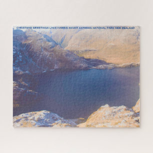 Christmas Greetings Lake Harris New Zealand Jigsaw Puzzle