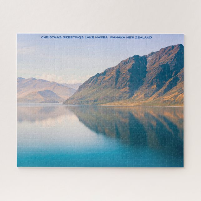 Christmas Greetings Lake Hawea  Wanaka Jigsaw Puzzle (Horizontal)