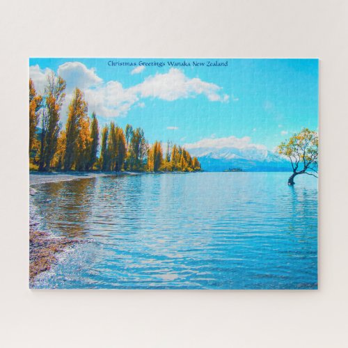 Christmas Greetings Lake Wanaka Jigsaw Puzzle