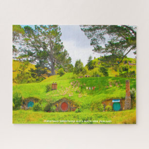 Christmas Greetings Mata Mata New Zealand Jigsaw Puzzle