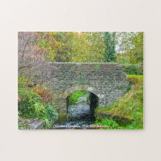 Christmas Greetings Mile Mill Kilcullen Jigsaw Puzzle (Horizontal)