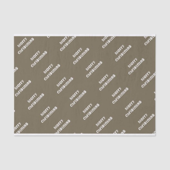 Christmas Greetings Modern Tissue Paper (Front)