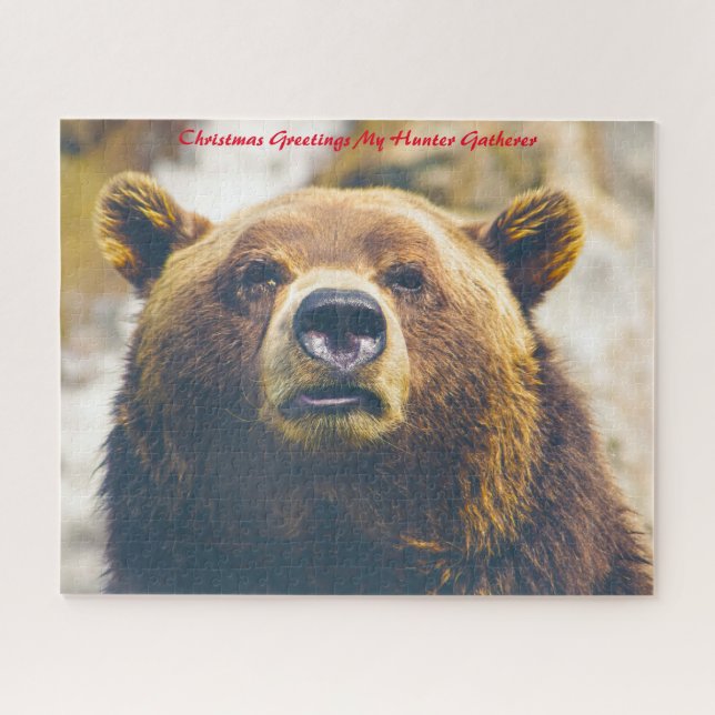 Christmas Greetings My Hunter Gatherer Jigsaw Puzzle (Horizontal)