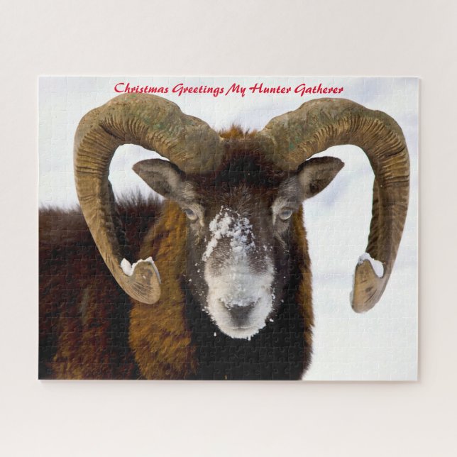 Christmas Greetings My Hunter Gatherer Jigsaw Puzzle (Horizontal)
