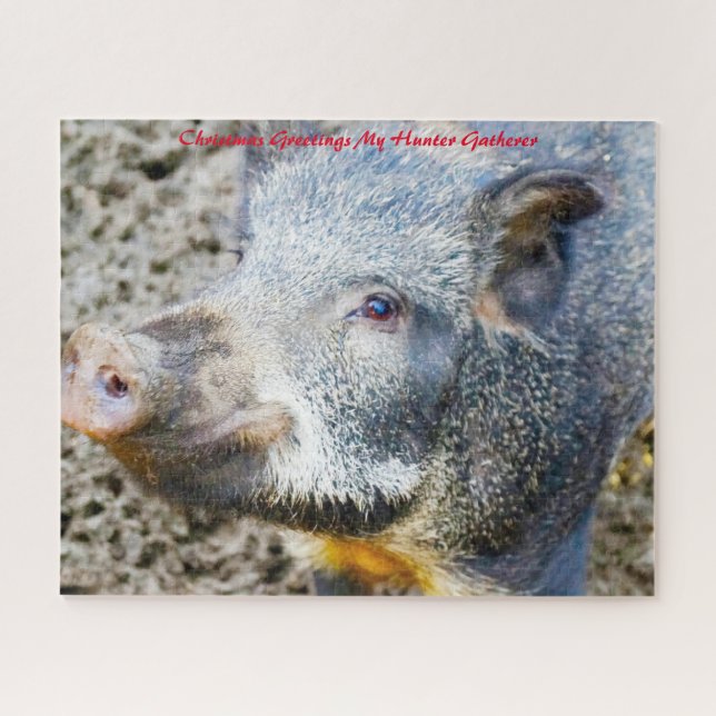 Christmas Greetings My Hunter Gatherer Jigsaw Puzzle (Horizontal)