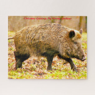 Christmas Greetings My Hunter Gatherer Jigsaw Puzzle