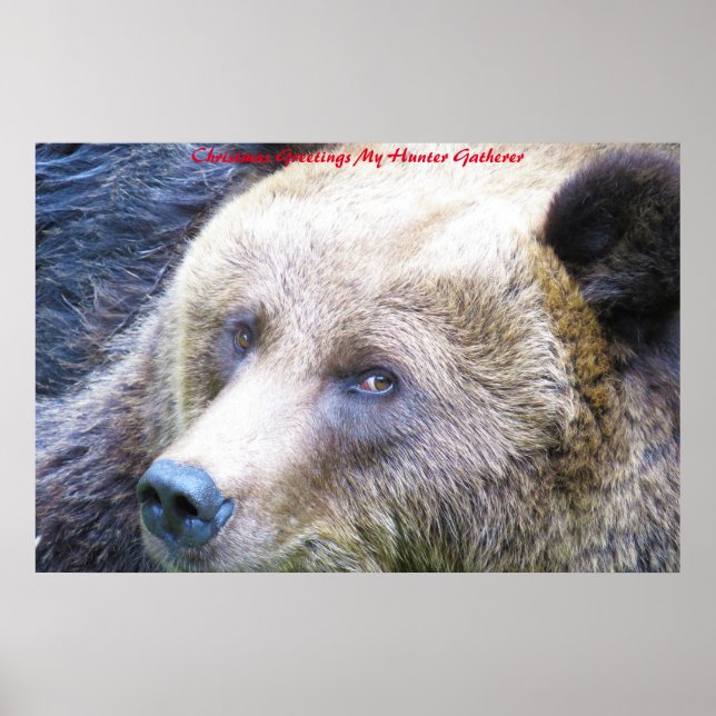 Christmas Greetings My Hunter Gatherer Poster (Front)