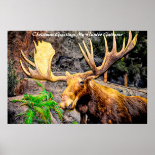 Christmas Greetings My Hunter Gatherer Poster