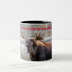 Christmas Greetings my Hunter Gatherer Two-Tone Coffee Mug