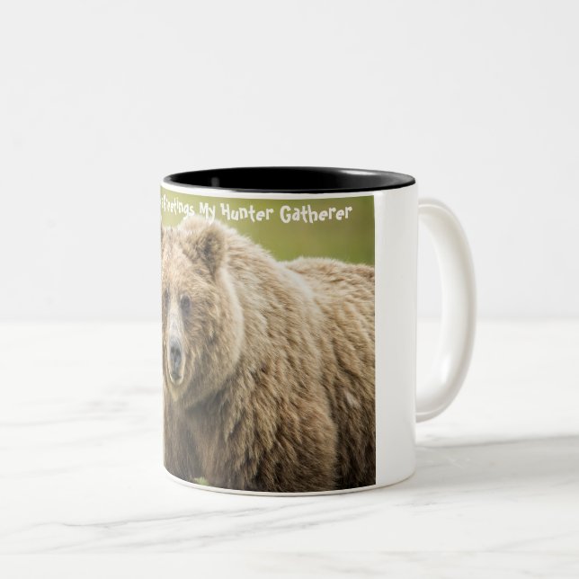 Christmas Greetings My Hunter Gatherer Two-Tone Coffee Mug (Front Right)