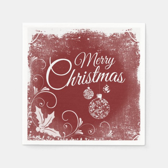 Christmas Greetings Napkins (Front)