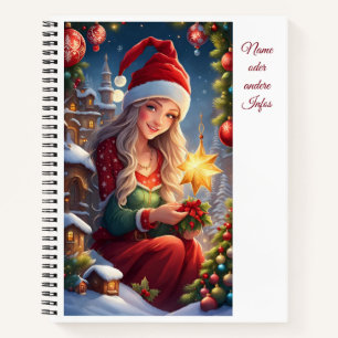 Christmas greetings notebook
