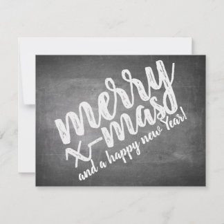 Christmas Greetings on the Chalk Board