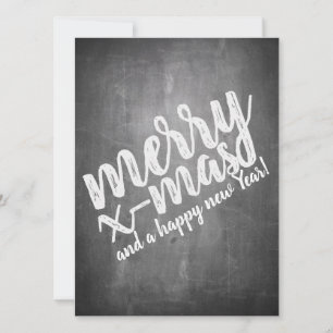 Christmas Greetings on the Chalk Board