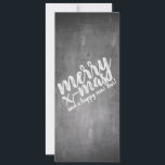 Christmas Greetings on the Chalk Board<br><div class="desc">Christmas Greetings in Chalkboard Look
The greetings card on slate is adorned with a typographic design in a chalkboard look. The text on the front is available in German,  English and Spanish. The second text can be adapted to individual requirements.</div>