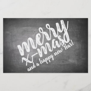 Christmas Greetings on the Chalk Board