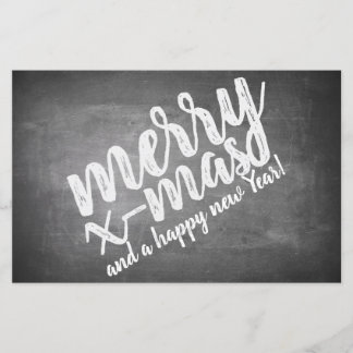 Christmas Greetings on the Chalk Board