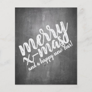 Christmas Greetings on the Chalk Board
