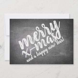 Christmas Greetings on the Chalk Board