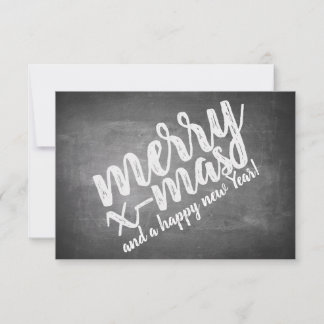 Christmas Greetings on the Chalk Board