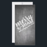 Christmas Greetings on the Chalk Board<br><div class="desc">Christmas Greetings in Chalkboard Look
The greetings card on slate is adorned with a typographic design in a chalkboard look. The text on the front is available in German,  English and Spanish. The second text can be adapted to individual requirements.</div>