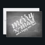 Christmas Greetings on the Chalk Board<br><div class="desc">Christmas Greetings in Chalkboard Look
The greetings card on slate is adorned with a typographic design in a chalkboard look. The text on the front is available in German,  English and Spanish. The second text can be adapted to individual requirements.</div>
