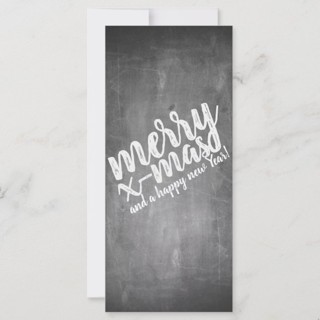 Christmas Greetings on the Chalk Board (Front)