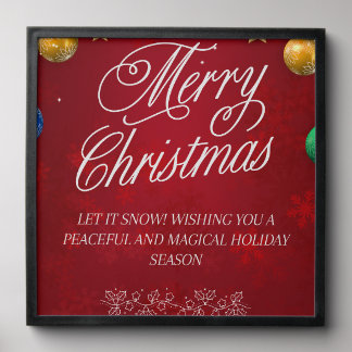 Christmas Greetings pattern Design   Peel And Stick Photo Tile