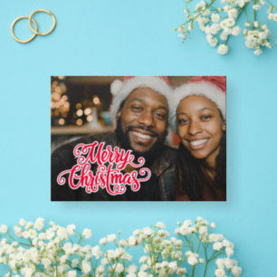 Christmas Greetings Photo Letterpress Card