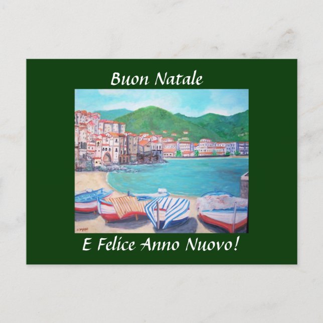 Christmas Greetings Postcard (Front)