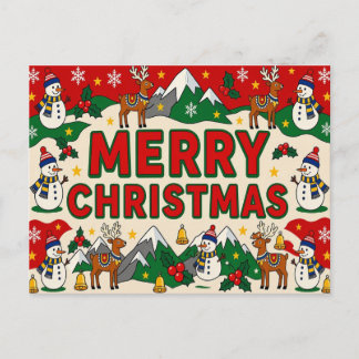 Christmas Greetings Postcard