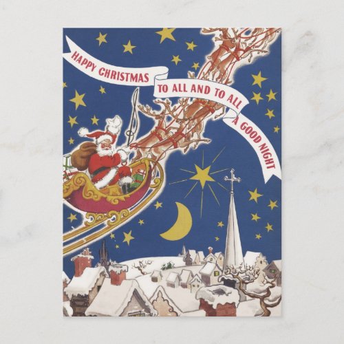 Christmas Greetings Postcard