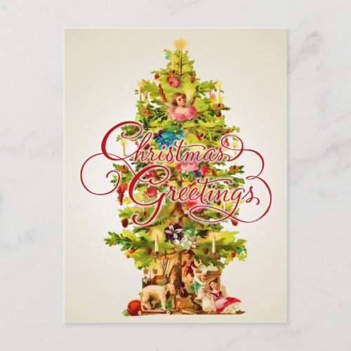 Christmas Greetings Postcard