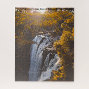 Christmas Greetings Rainbow Falls Kerikeri Jigsaw Puzzle