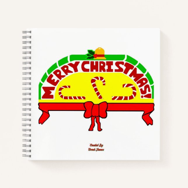Christmas Greetings Spiral Notebook (Front)