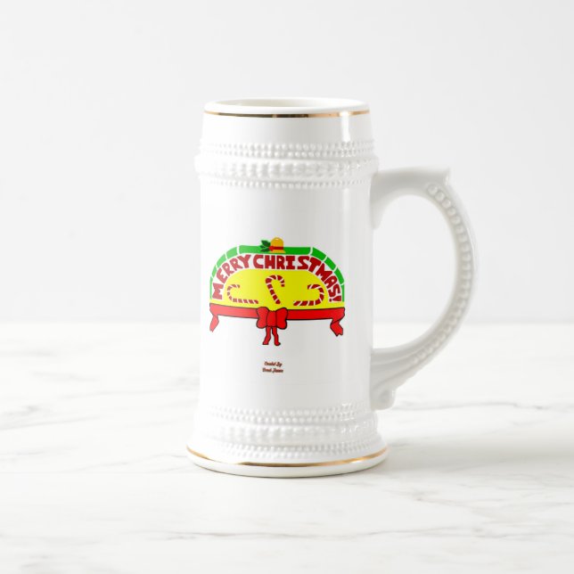 Christmas Greetings Stein Mug (Right)